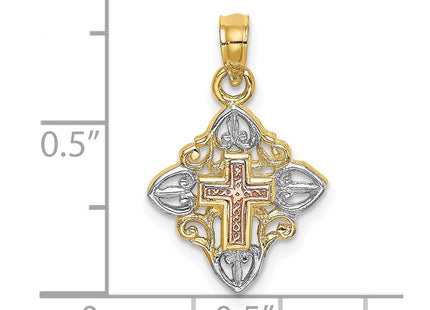 14k Two-tone Jewelry Style K8997 - Classique Jewelry Inc.