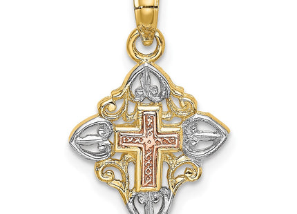 14k Two-tone Jewelry Style K8997 - Classique Jewelry Inc.