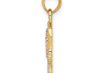 14k Two-tone Jewelry Style K8998 - Classique Jewelry Inc.