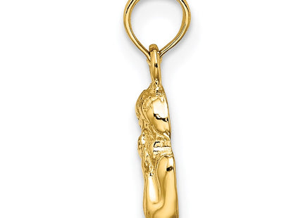 14k Yellow & Rhodium Jewelry Style K9001 - Classique Jewelry Inc.