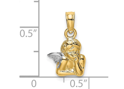 14k Yellow & Rhodium Jewelry Style K9001 - Classique Jewelry Inc.