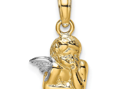 14k Yellow & Rhodium Jewelry Style K9001 - Classique Jewelry Inc.
