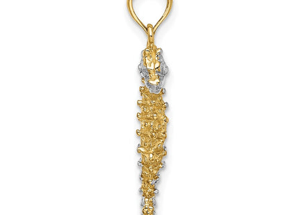 14k Yellow & Rhodium Jewelry Style K9007 - Classique Jewelry Inc.
