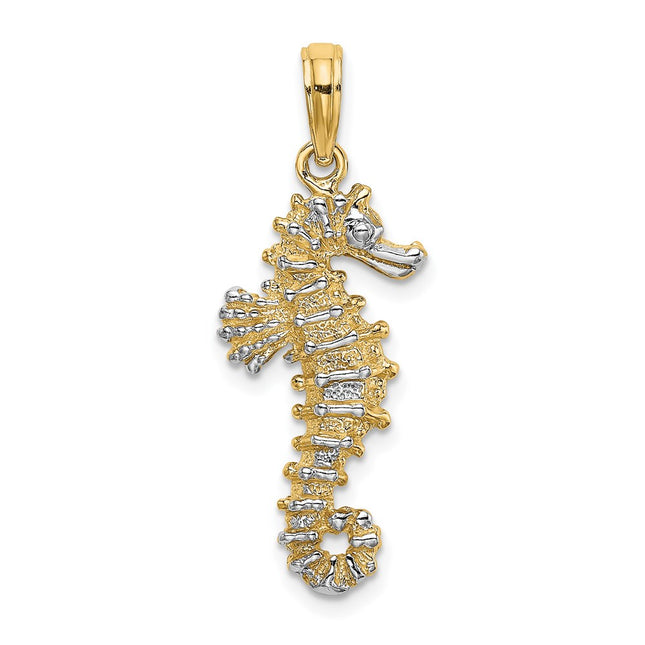 14k Yellow & Rhodium Jewelry Style K9007 - Classique Jewelry Inc.