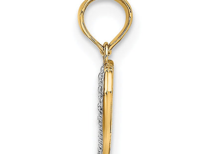 14k Yellow & Rhodium Jewelry Style K9012 - Classique Jewelry Inc.