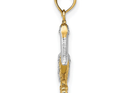 14k Yellow & Rhodium Jewelry Style K9013 - Classique Jewelry Inc.