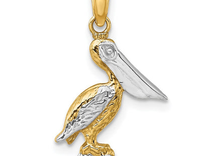 14k Yellow & Rhodium Jewelry Style K9013 - Classique Jewelry Inc.