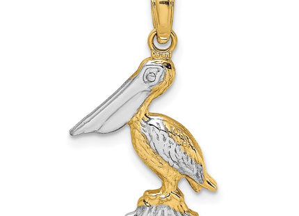 14k Yellow & Rhodium Jewelry Style K9013 - Classique Jewelry Inc.