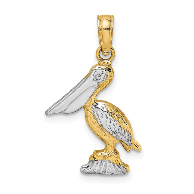 14k Yellow & Rhodium Jewelry Style K9013 - Classique Jewelry Inc.
