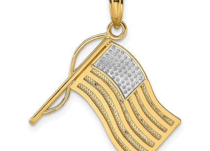 14k Yellow & Rhodium Jewelry Style K9014 - Classique Jewelry Inc.