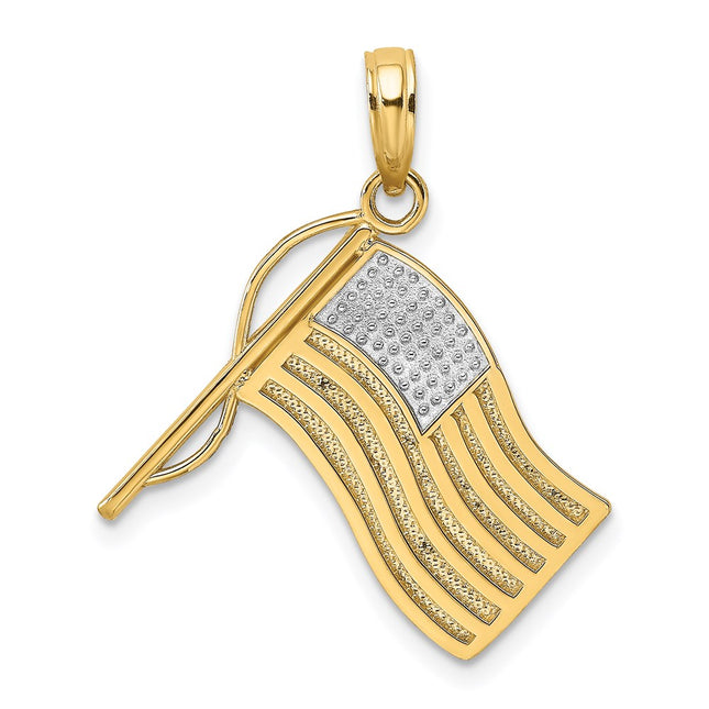 14k Yellow & Rhodium Jewelry Style K9014 - Classique Jewelry Inc.