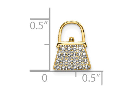 14k Yellow & Rhodium Jewelry Style K9015 - Classique Jewelry Inc.