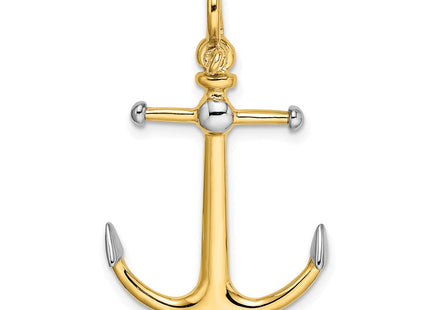 14k Yellow & Rhodium Jewelry Style K9026 - Classique Jewelry Inc.