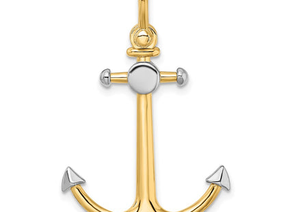 14k Yellow & Rhodium Jewelry Style K9030 - Classique Jewelry Inc.