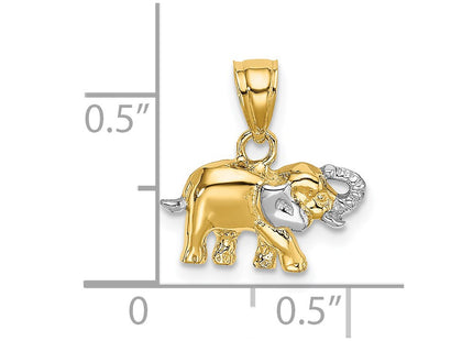 14k Yellow & Rhodium Jewelry Style K9036 - Classique Jewelry Inc.