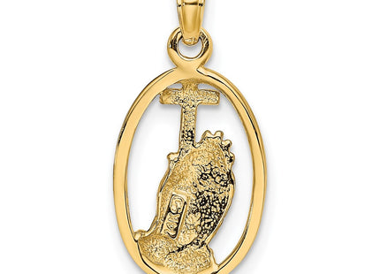 14k Yellow & Rhodium Jewelry Style K9038 - Classique Jewelry Inc.