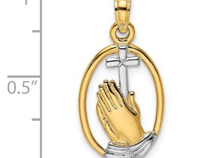 14k Yellow & Rhodium Jewelry Style K9038 - Classique Jewelry Inc.