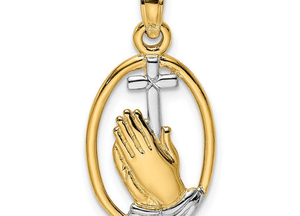 14k Yellow & Rhodium Jewelry Style K9038 - Classique Jewelry Inc.
