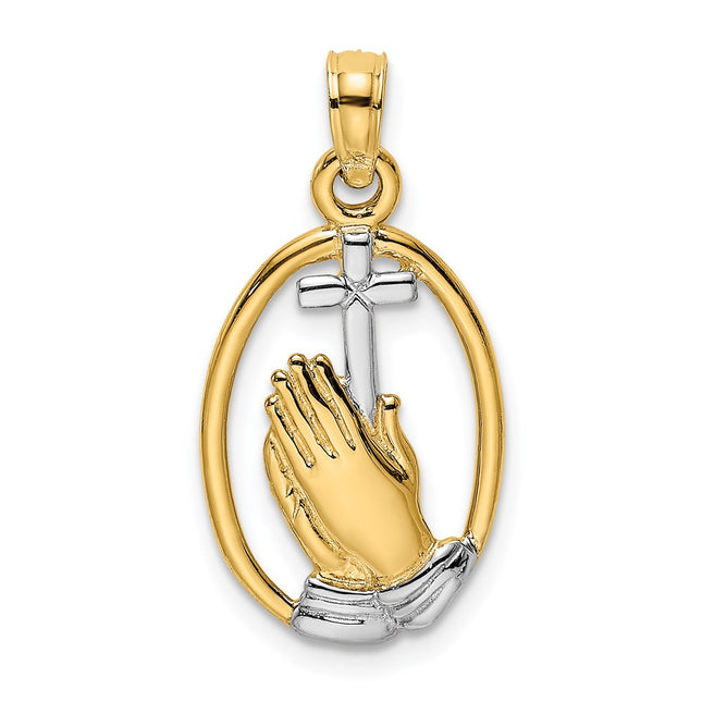 14k Yellow & Rhodium Jewelry Style K9038 - Classique Jewelry Inc.