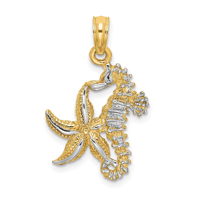 14k Yellow & Rhodium Jewelry Style K9039 - Classique Jewelry Inc.