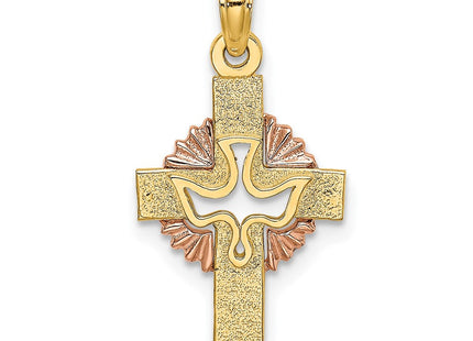 14K gold crucifix charm
