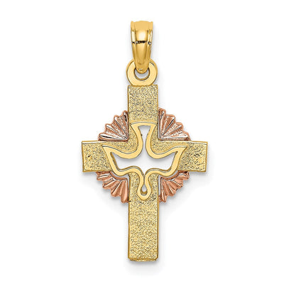 14K gold crucifix charm