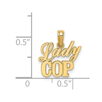 14K LADY COP Charm
