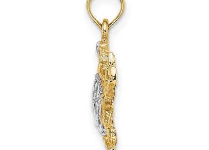 14k Yellow & Rhodium Jewelry Style K9117 - Classique Jewelry Inc.