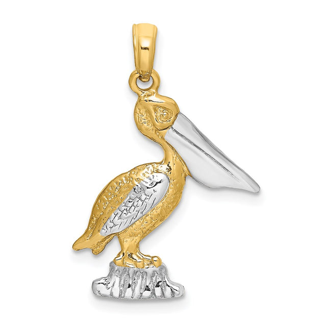 14k Yellow & Rhodium Jewelry Style K9122 - Classique Jewelry Inc.