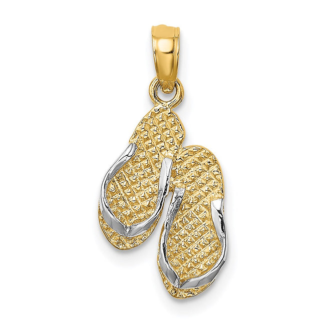 14k Yellow & Rhodium Jewelry Style K9123 - Classique Jewelry Inc.