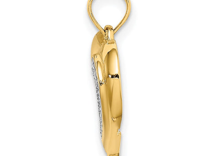 14k Yellow & Rhodium Jewelry Style K9124 - Classique Jewelry Inc.
