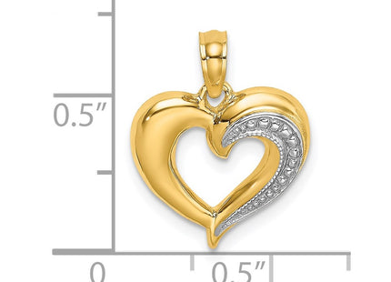 14k Yellow & Rhodium Jewelry Style K9124 - Classique Jewelry Inc.