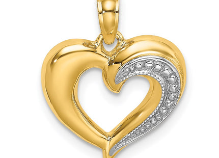 14k Yellow & Rhodium Jewelry Style K9124 - Classique Jewelry Inc.