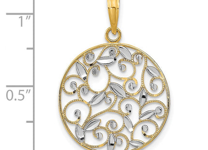 14k Yellow & Rhodium Jewelry Style K9125 - Classique Jewelry Inc.