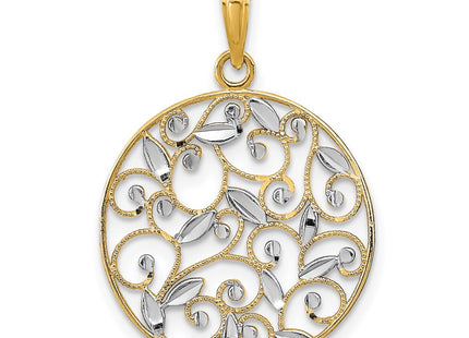 14k Yellow & Rhodium Jewelry Style K9125 - Classique Jewelry Inc.