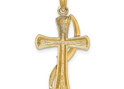 14k Yellow & Rhodium Jewelry Style K9126 - Classique Jewelry Inc.