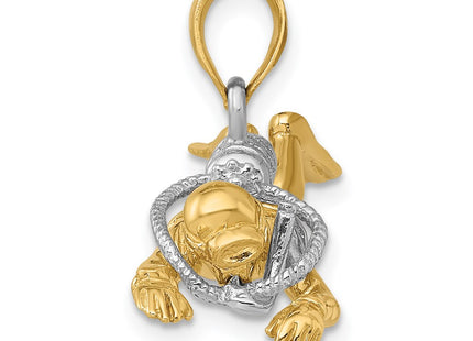 14k Yellow & Rhodium Jewelry Style K9128 - Classique Jewelry Inc.