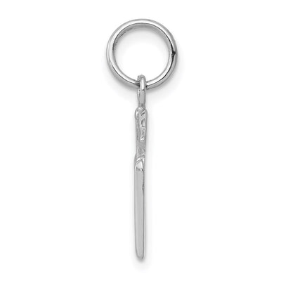 14K White Gold RN Charm, 20 x 20mm