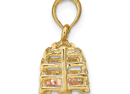 14K gold brooch, alternate view