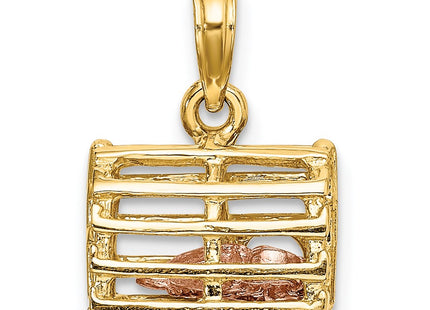 14K gold brooch, another view