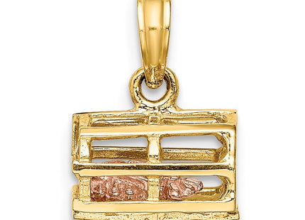 14k Two-tone Jewelry Style K9136 - Classique Jewelry Inc.