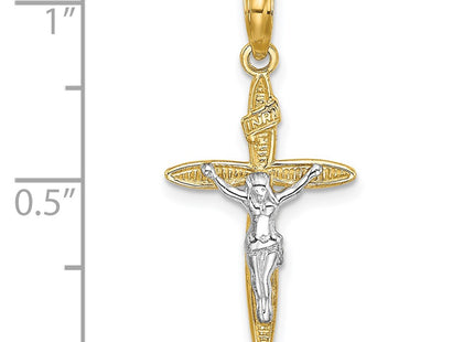 14k Yellow & Rhodium Jewelry Style K9140 - Classique Jewelry Inc.