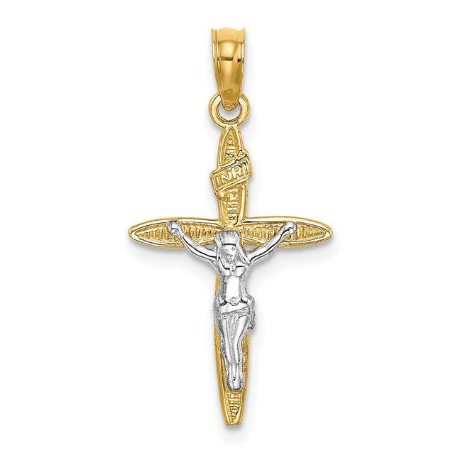 14k Yellow & Rhodium Jewelry Style K9140 - Classique Jewelry Inc.