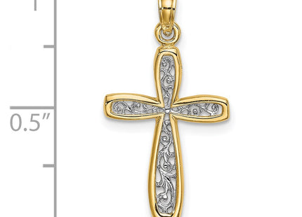 14k Yellow & Rhodium Jewelry Style K9149 - Classique Jewelry Inc.