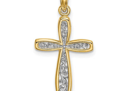 14k Yellow & Rhodium Jewelry Style K9149 - Classique Jewelry Inc.