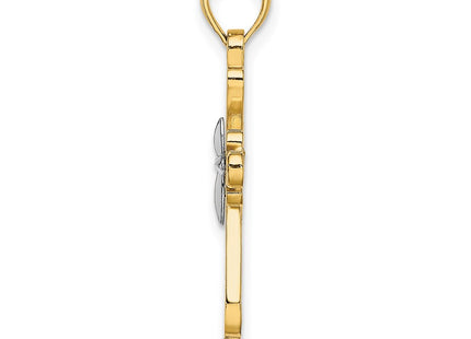 14k Yellow & Rhodium Jewelry Style K9153 - Classique Jewelry Inc.