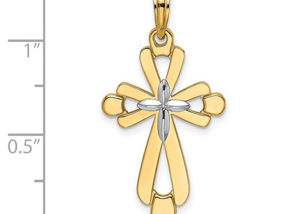 14k Yellow & Rhodium Jewelry Style K9153 - Classique Jewelry Inc.