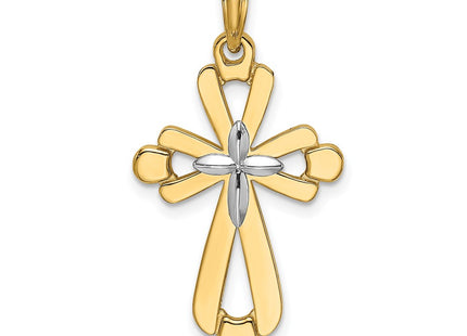 14k Yellow & Rhodium Jewelry Style K9153 - Classique Jewelry Inc.