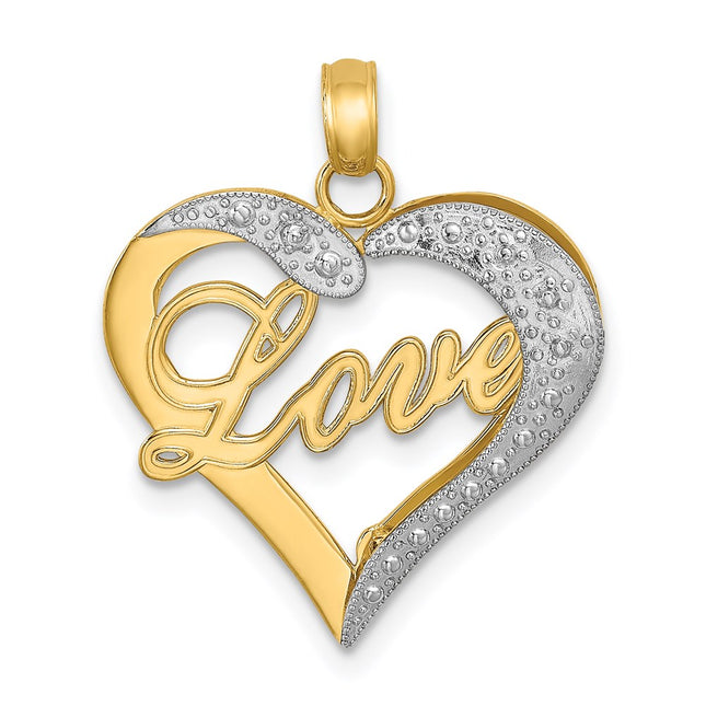 14k Yellow & Rhodium Jewelry Style K9155 - Classique Jewelry Inc.