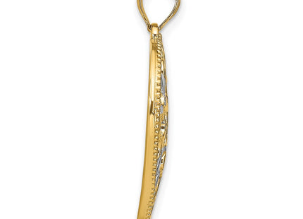 14k Yellow & Rhodium Jewelry Style K9158 - Classique Jewelry Inc.